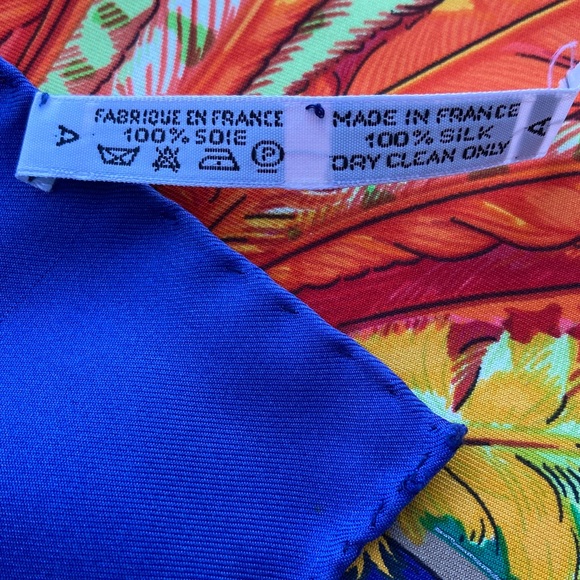 Hermes Mexican South American native Indian Mayan Aztec print silk Carre scarf - Picture 8 of 8